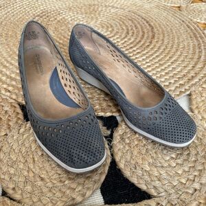 Naturalizer Gray Wedge Slip-On Shoes
